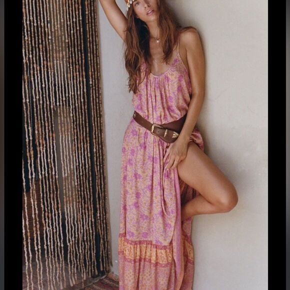 Spell Dresses & Skirts - SPELL Village Strappy Boho Madi Dress in Sunrise